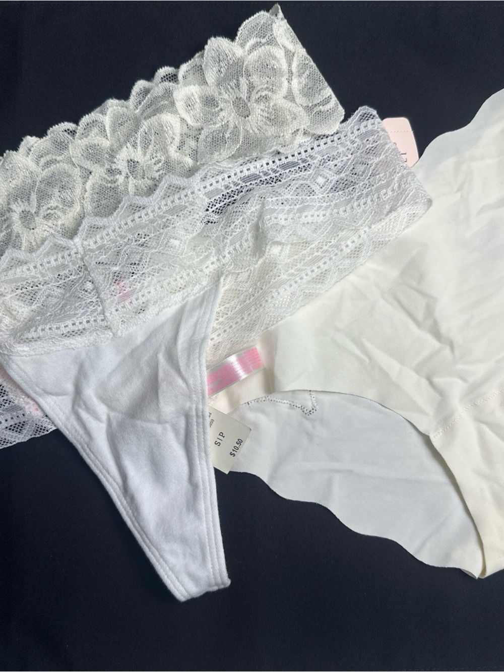 Victoria Secrets Women's Thong & Seamless Brief Set of 3